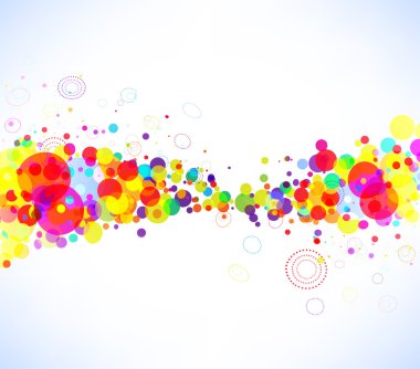 farklı şekiller ile renkli arka plan