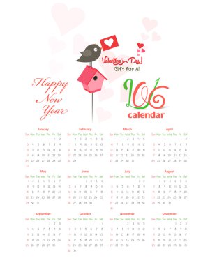 mutlu yeni yıl takvimi