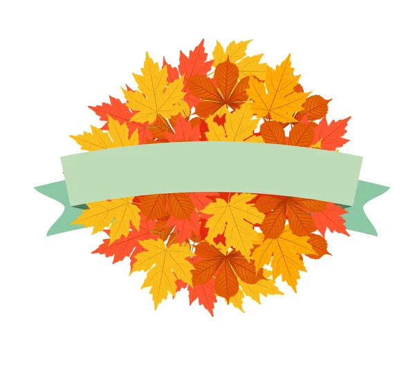 Autumn leaves art — Stock Vector