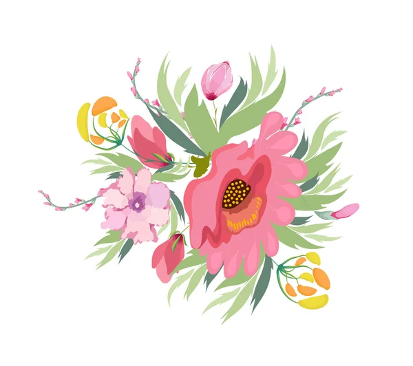 Pastellrosa lila Blüten — Stockvektor