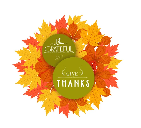 Joyeux Thanksgiving Carte — Image vectorielle