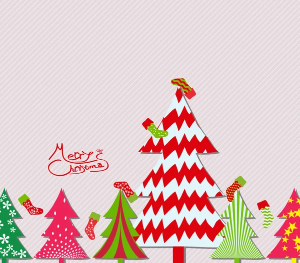 Fröhlicher Weihnachtsbaum — Stockvektor