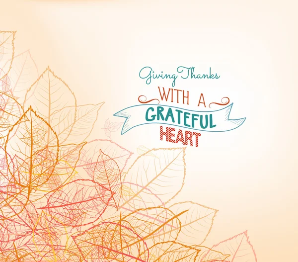 Ημέρα των ευχαριστιών. Φόντο, Ευχετήρια κάρτα — Διανυσματικό Αρχείο