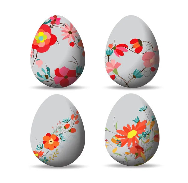 Easter eggs and happy Easter — Stock Vector