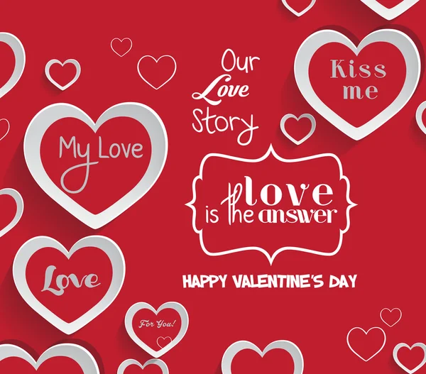 Valentine's day background — Stock Vector