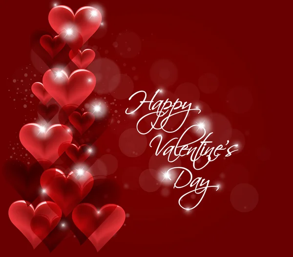 Saint Valentin ou fond de mariage avec des cœurs — Image vectorielle
