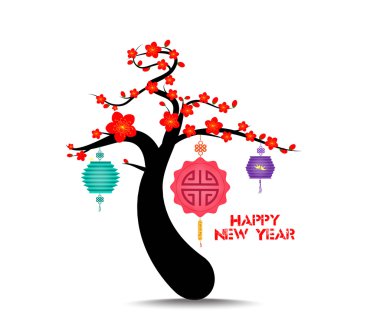 Mutlu yeni yıl 2016 kartı