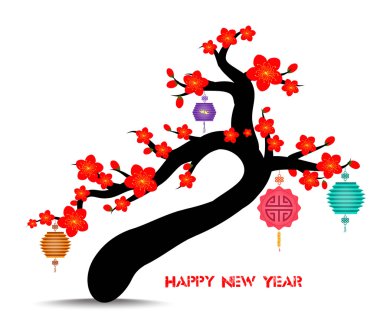 Mutlu yeni yıl 2016 kartı