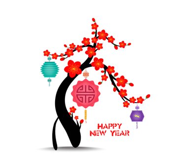 Mutlu yeni yıl 2016 kartı