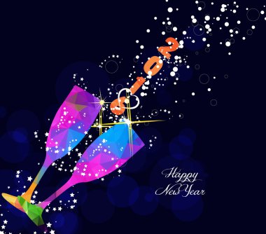 Mutlu yıllar 2016 tebrik kartı