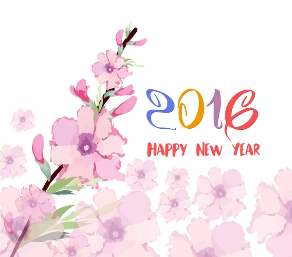 Šťastný nový rok 2016. — Stockový vektor