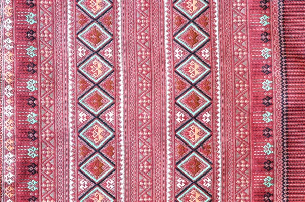 Тайская тканая ткань ручной работы — стоковое фото