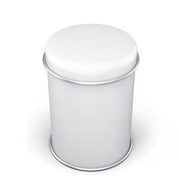 Toplu ürünler için olabilir. Çay için beyaz teneke kutu ambalaj kapsayıcı