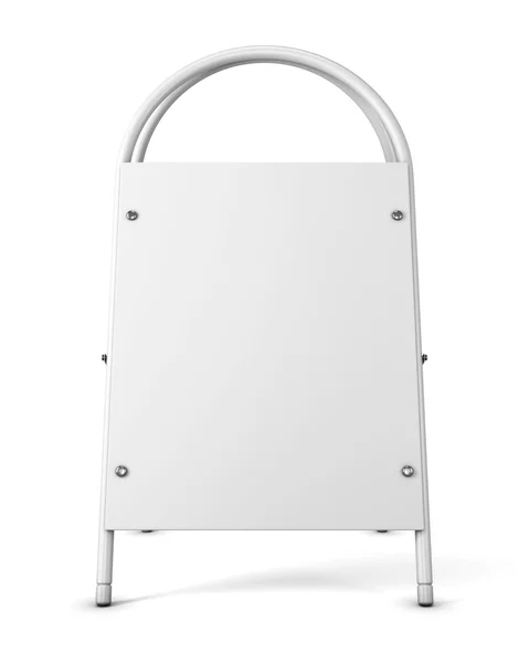 Blank advertising stand on a white background. Empty template pr — Stock Photo, Image