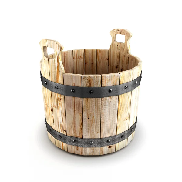 Wooden bucket — Stock Photo, Image