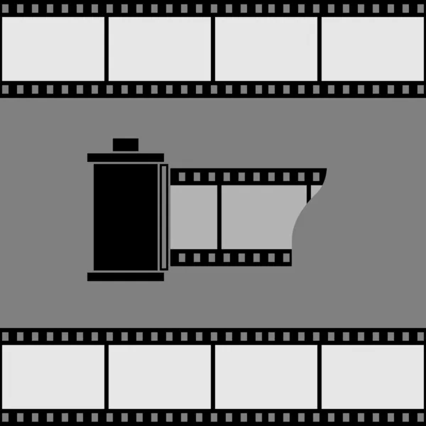Caméra film rouleau icône. — Image vectorielle