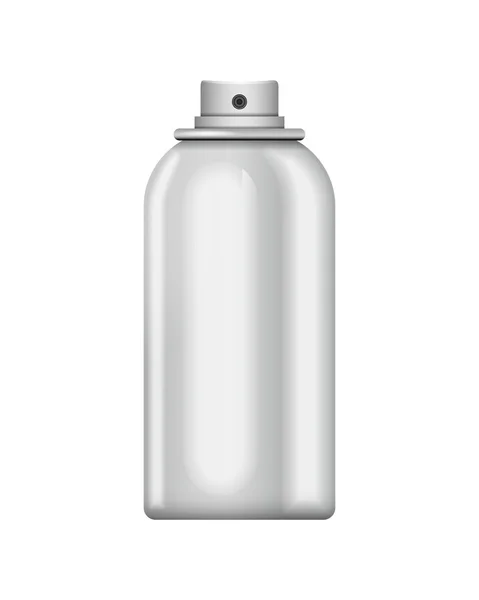 Spray de aluminio en blanco — Vector de stock