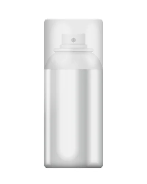Spray de aluminio en blanco — Vector de stock