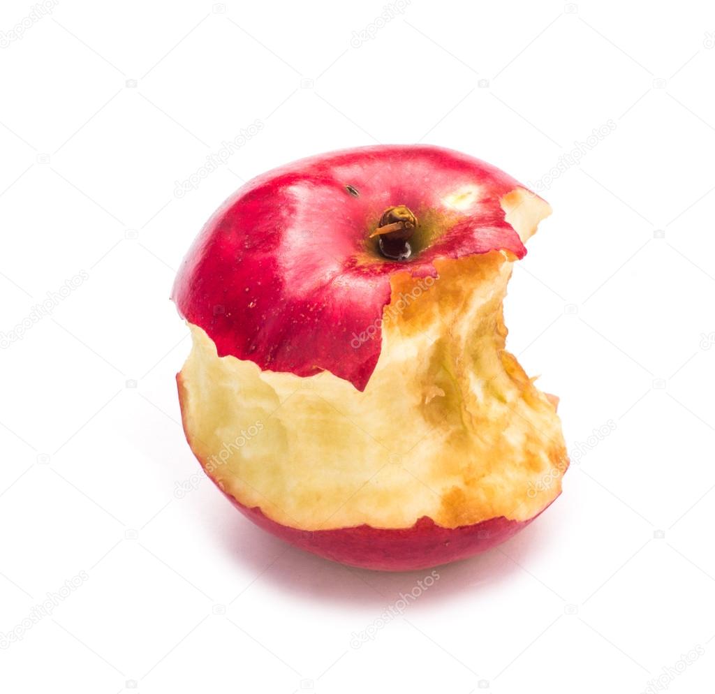 苹果的核心。咬过的苹果 — 图库照片©rexi＃56518225