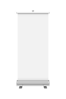 Beyaz arka plan üzerinde izole roll Up