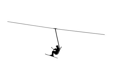Teleferik siluet