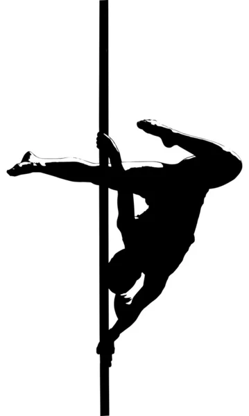 Silhouette de danse Polonais — Image vectorielle