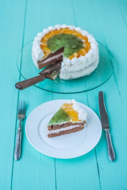  Meyve jöle ile pasta