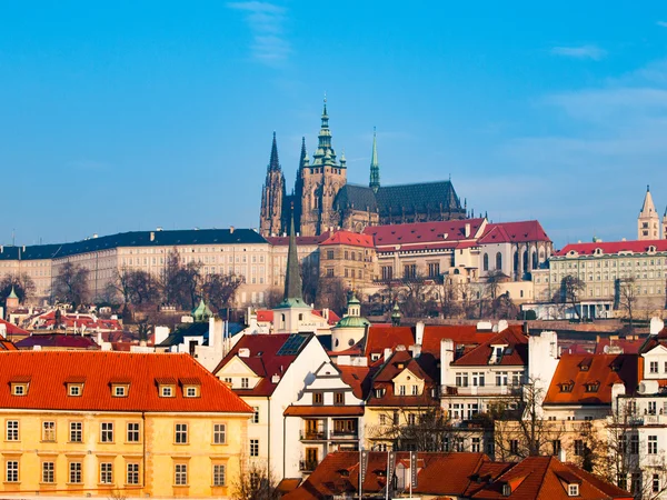 Prague Castle and St Vitus Cathedral — Stock Photo, Image