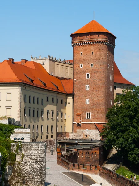 Senatorska tornet på slottet Wawel i Kraków — Stockfoto