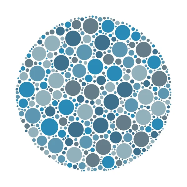 Circle made of dots — Stock Vector