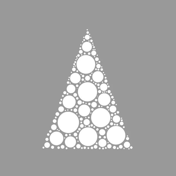 Noktalı Noel ağacı — Stok Vektör