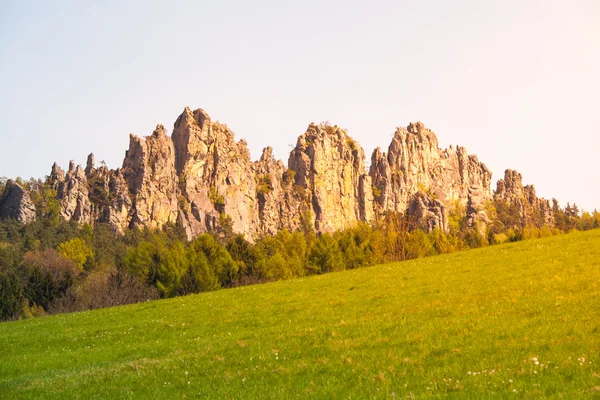 Crête monumentale de grès de Suche skaly — Photo