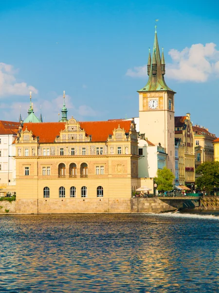 Smetana embankment in Prague Old Town — Stock Photo, Image