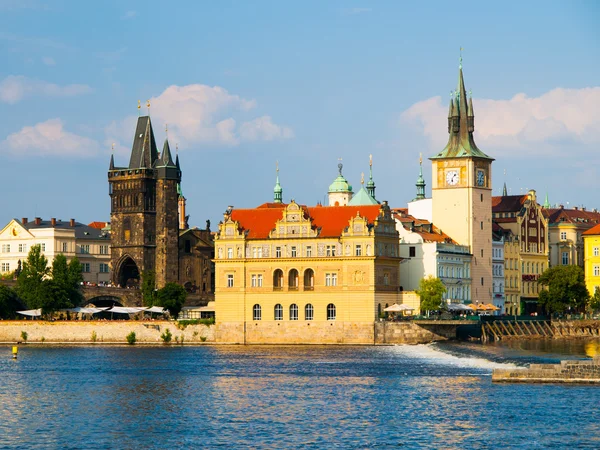 Smetana embankment in Prague Old Town — Stock Photo, Image