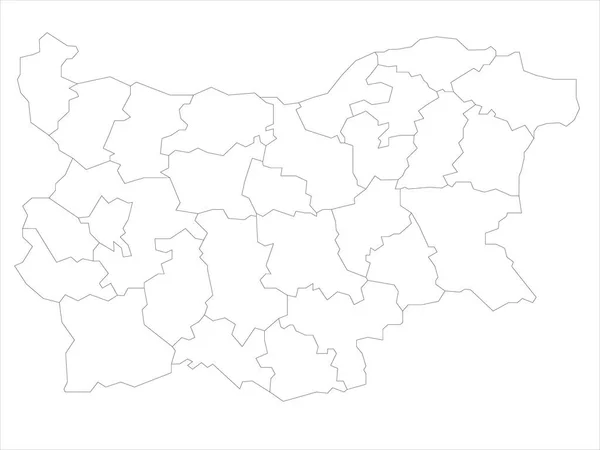 Bulgaria - mapa de provincias — Archivo Imágenes Vectoriales