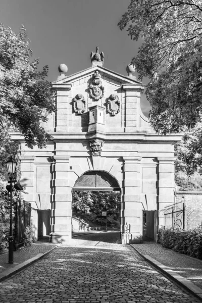 Cancello d'ingresso barocco a Vysehrad — Foto Stock