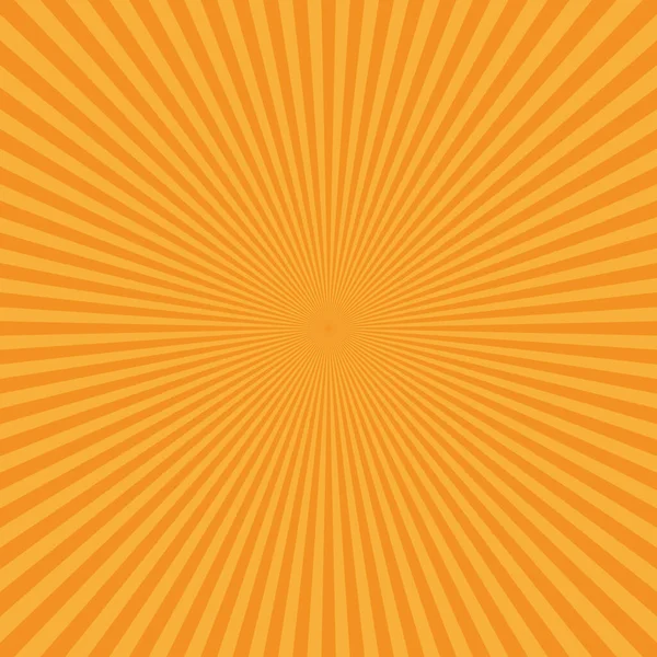 Astratto arancio sunburst — Vettoriale Stock