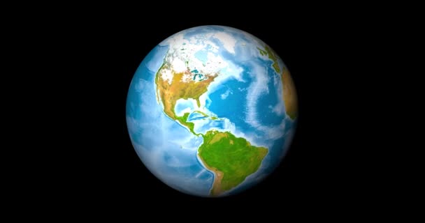Rotation réaliste de la Terre — Video