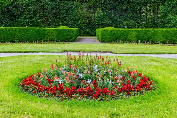 Baroque Castle Gardens in Cesky Krumlov Stock Picture