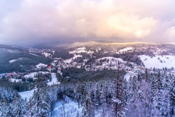 Zima v Jizerských horách — Stock fotografie
