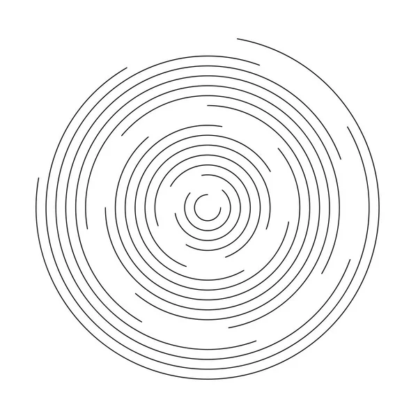Тонкий вихор чорної лінії — стоковий вектор
