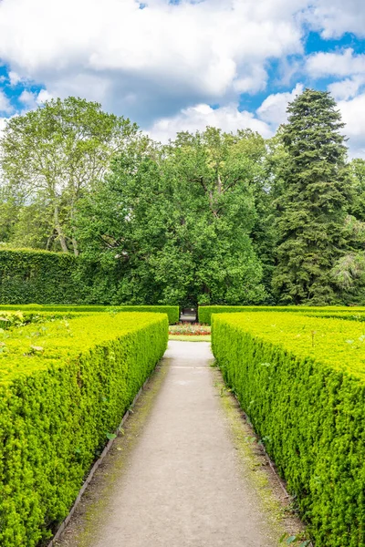 Barokowe ogrody zamkowe w Cesky Krumlov — Zdjęcie stockowe