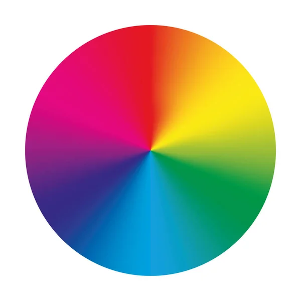 Колесо векторного цвета. Цветной векторный диск — стоковый вектор