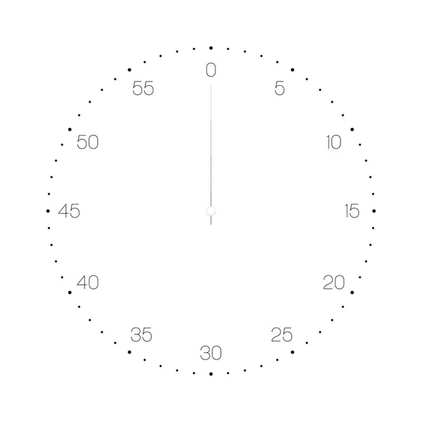 Analogico sport cronometro faccia — Vettoriale Stock