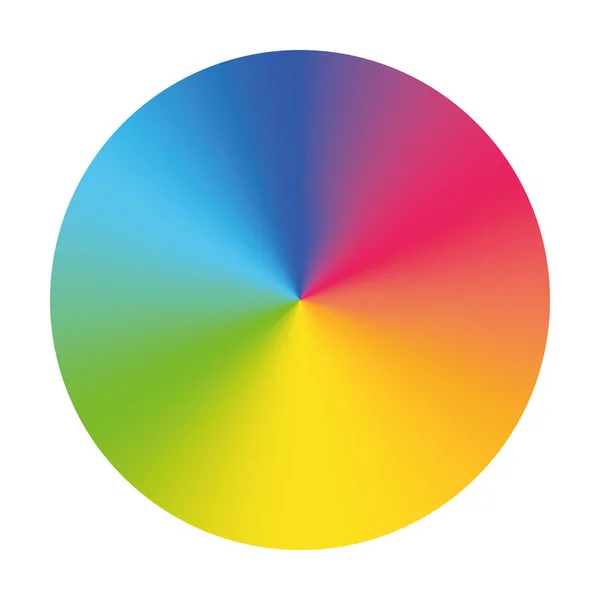 Vector color wheel. Colorful vector disc — Stock Vector