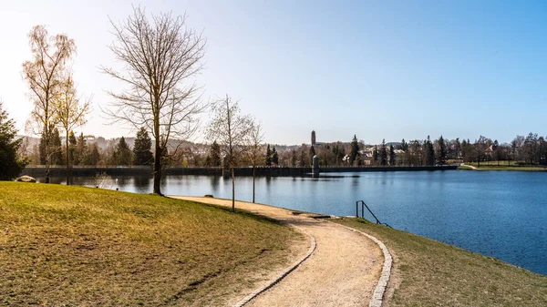 Mseno Reservoir i Jablonec nad Nisou — Stockfoto