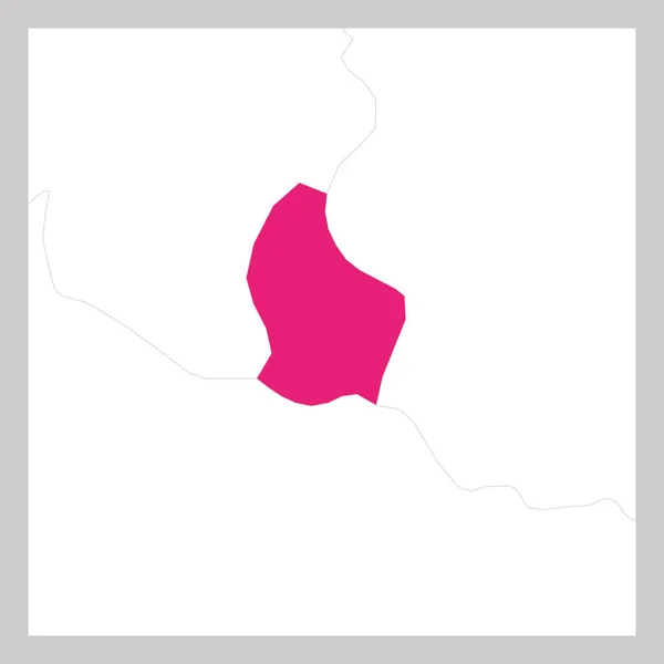 Mappa di Lussemburgo rosa evidenziata con i paesi vicini — Vettoriale Stock