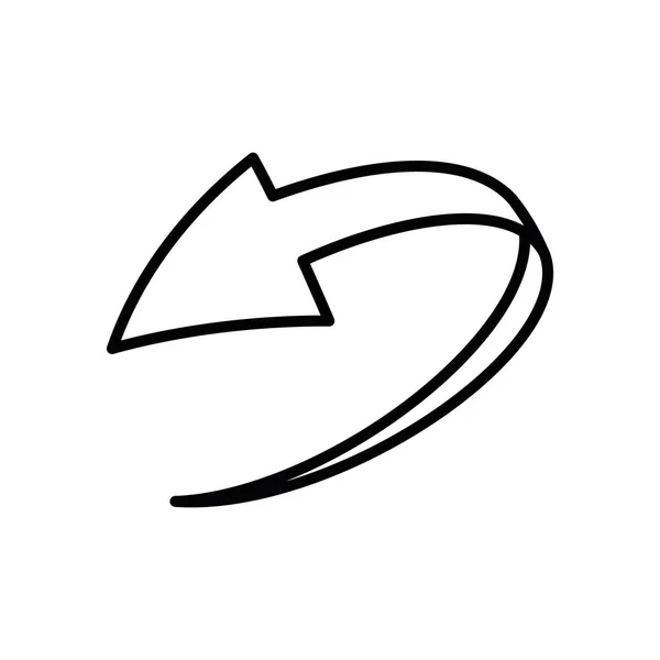 Einfaches Kreispfeil-Symbol — Stockvektor