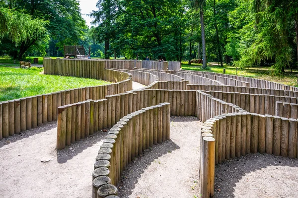 Garden maze in Labyrintharium of Loucen Castle