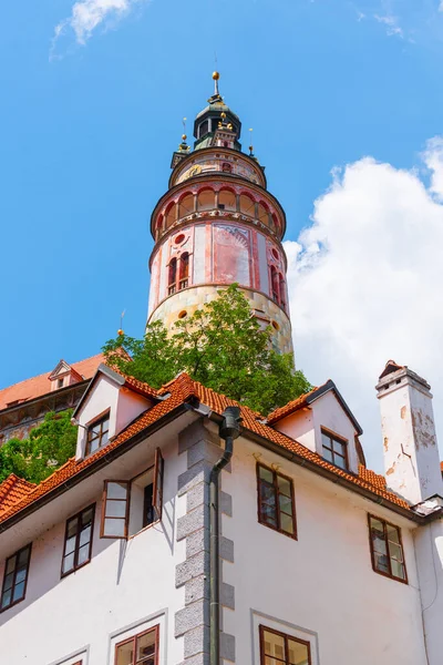 Torre del Castillo en Cesky Krumlov — Foto de Stock